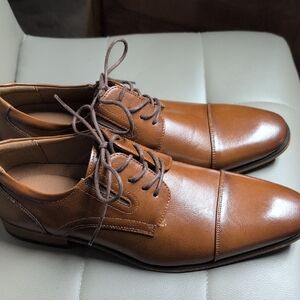 Guess Brown Leather Men's Oxfords